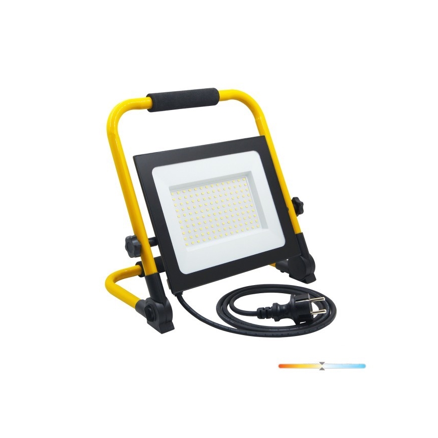 LED Prožektor TIGRA LED/100W/4000K IP54 must/kollane