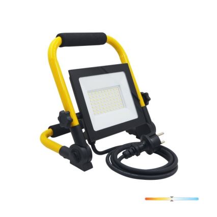 LED Prožektor TIGRA LED/50W/4000K IP54 must/kollane