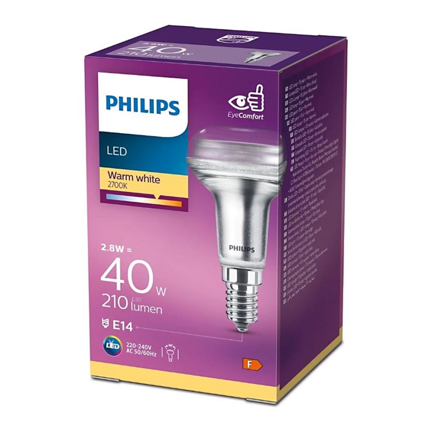 LED Prožektori pirn Philips E14/2,8W/230V 2700K