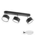 LED-punktvalgusti CLARK 3xGX53/10W/230V must
