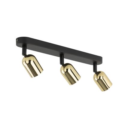 LED-punktvalgusti TOP 3xGU10/10W/230V must/kuldne