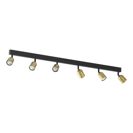 LED punktvalgusti TOP 6xGU10/10W/230V kuldne/must