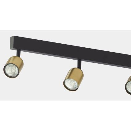 LED punktvalgusti TOP 6xGU10/10W/230V kuldne/must