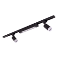 LED-punktvalgusti TRACER liistisüsteemile 2xGU10/10W/230V + LED/20W 1 m must