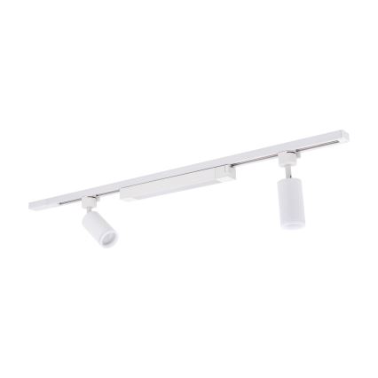 LED-spott siinisüsteemile TRACER 2xGU10/10W/230V + LED/20W 1 m valge