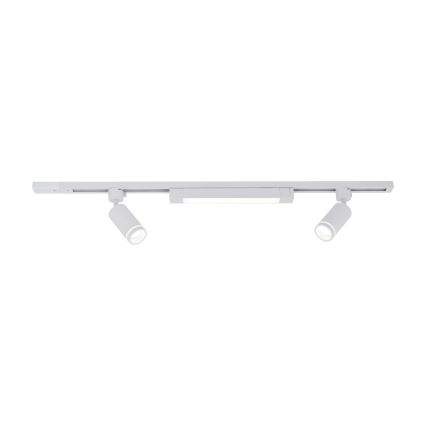 LED-spott siinisüsteemile TRACER 2xGU10/10W/230V + LED/20W 1 m valge