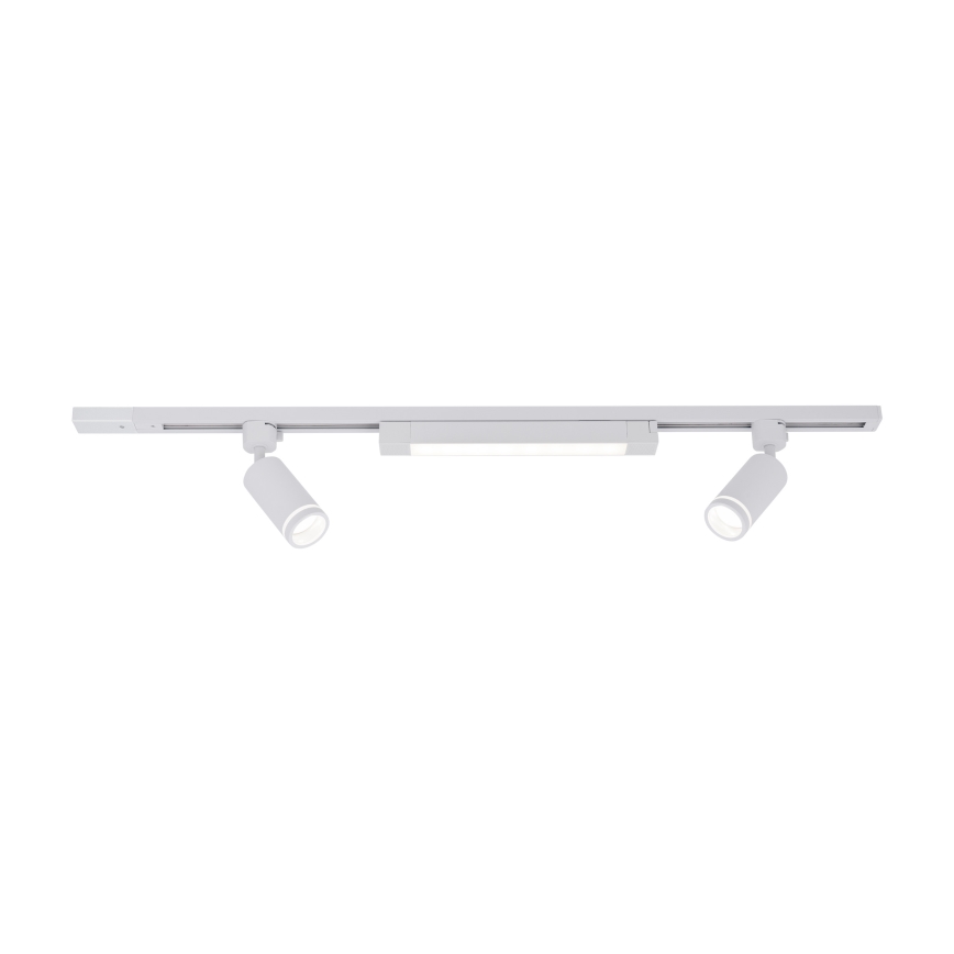 LED-spott siinisüsteemile TRACER 2xGU10/10W/230V + LED/20W 1 m valge