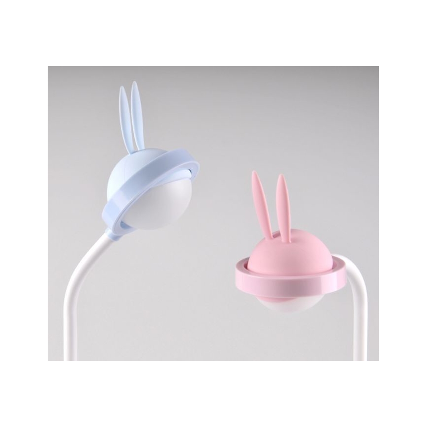 LED Puutetundlik laualamp lastele RABBIT LED/0,4W/5V 3000/6500K sinine + USB