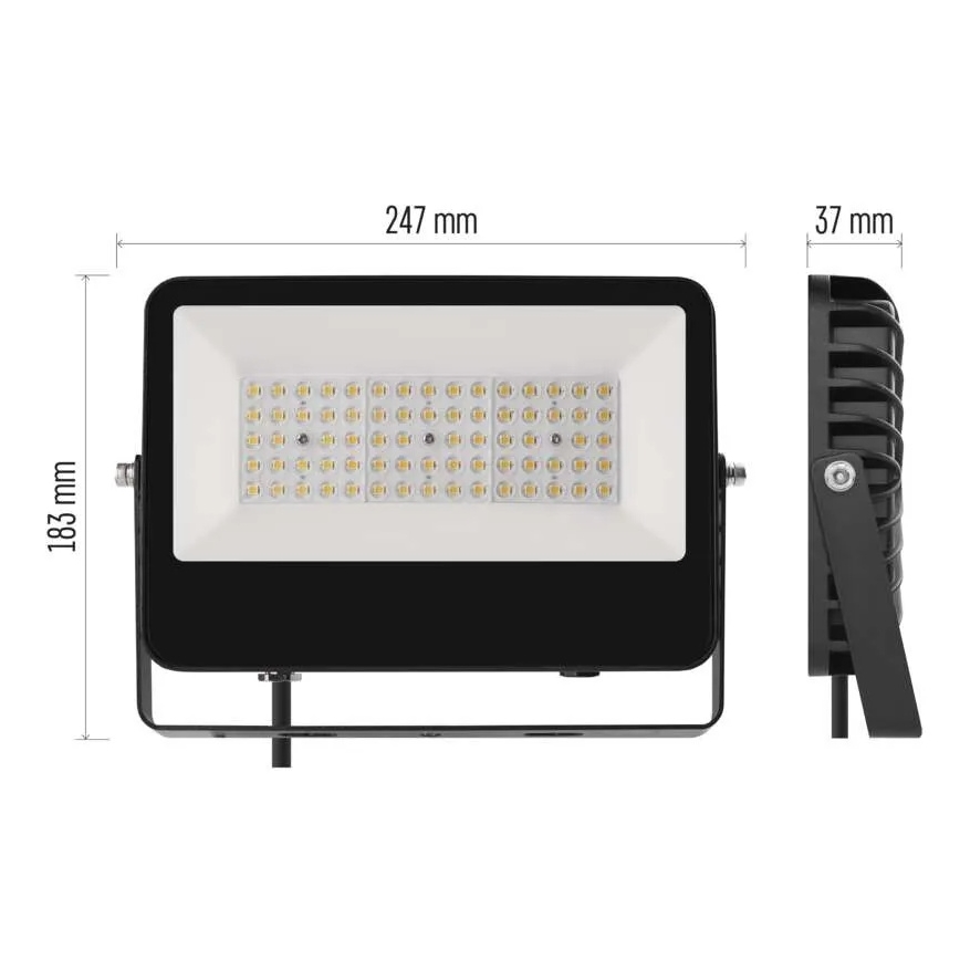 LED-prožektor AVENO LED/48W/230V 4000K 7200 lm IP66 must