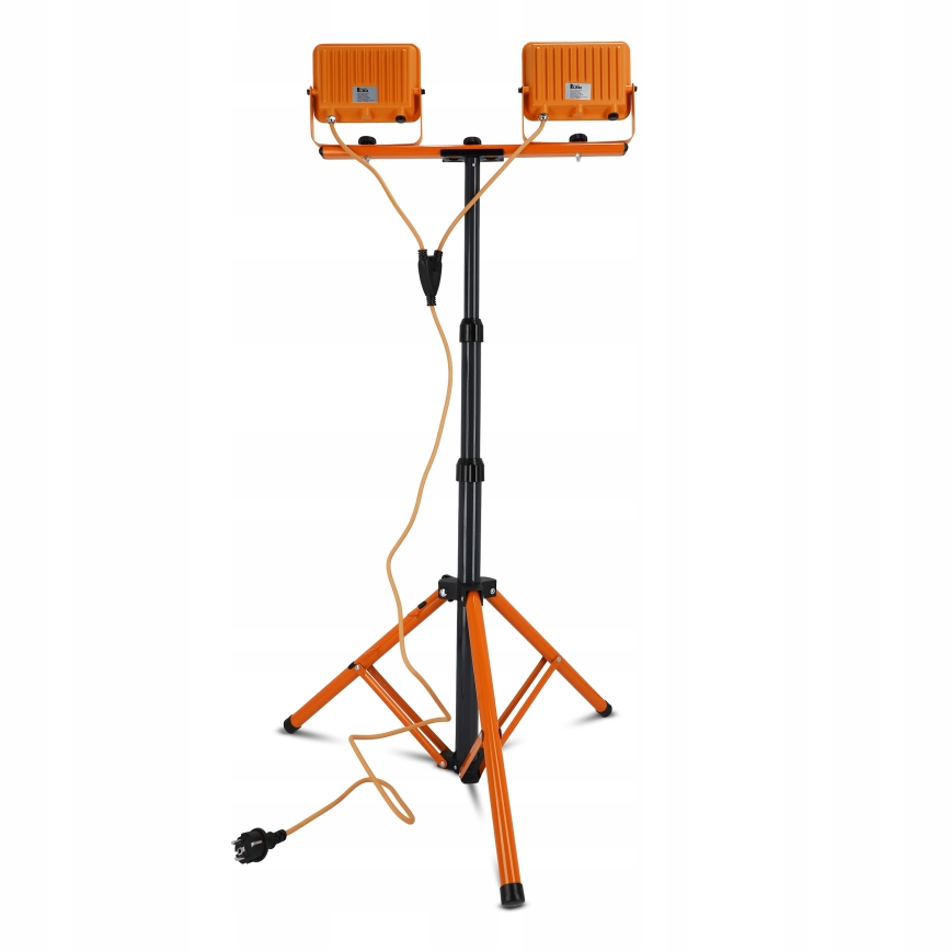 LED reflektor jalusega 2xLED/50W/230V 4500K IP65 oranž