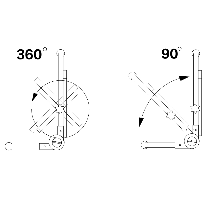 LED-reflektor jalusega LED/50W/230V 5000K IP65 oranž