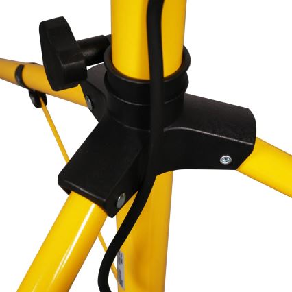 LED reflektor koos statiiviga 2xLED/30W/230V 6500K IP65 kollane