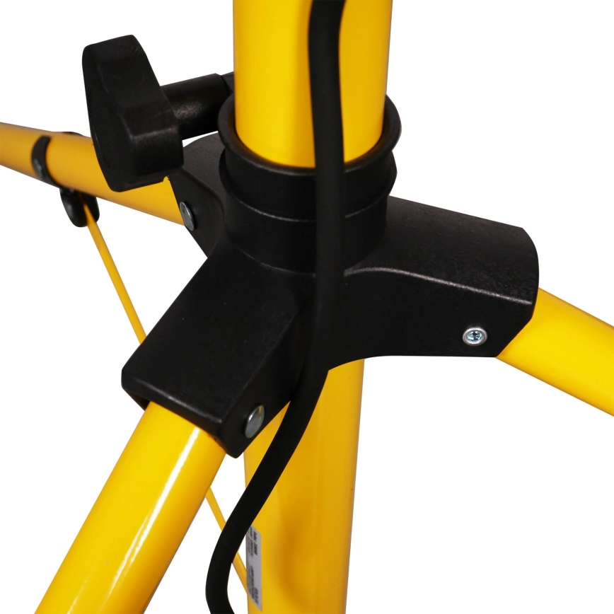 LED reflektor koos statiiviga 2xLED/30W/230V 6500K IP65 kollane