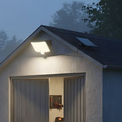 LED-reflektor liikumisanduri ja päikesepaneeliga ALEX LED/5,5W/3,7V 1200 mAh IP44