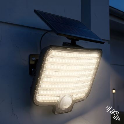 LED-reflektor liikumisanduri ja päikesepaneeliga ALEX LED/5,5W/3,7V 1200 mAh IP44