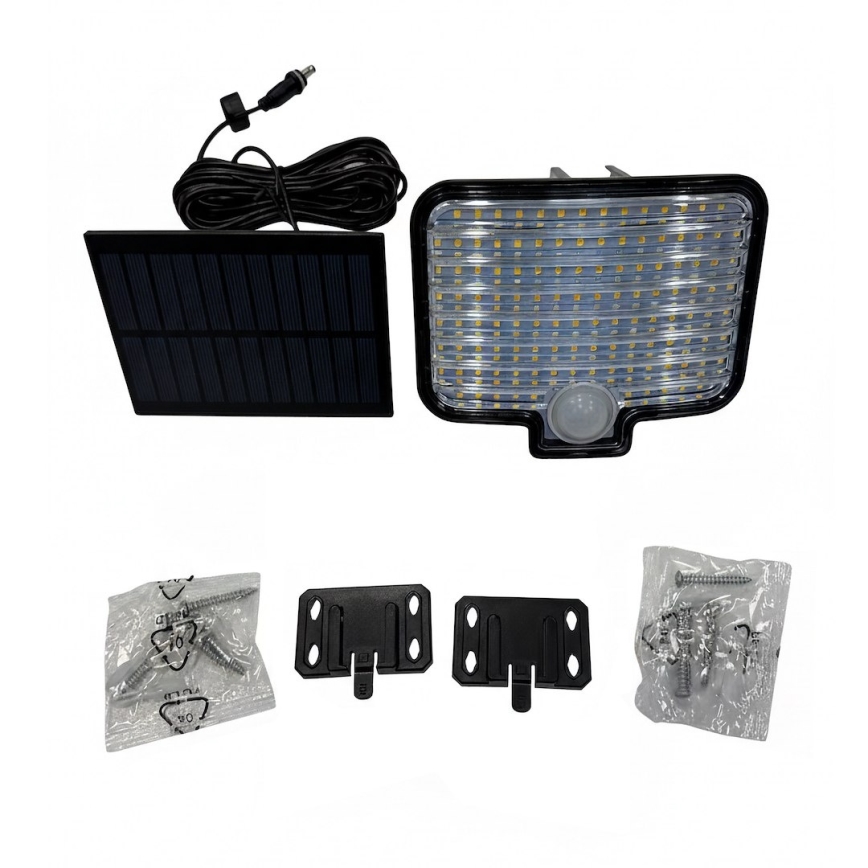LED-reflektor liikumisanduri ja päikesepaneeliga ALEX LED/5,5W/3,7V 1200 mAh IP44