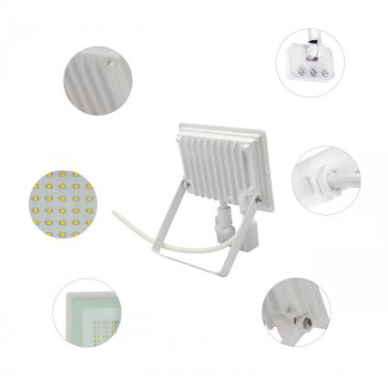 LED-reflektor liikumisanduriga NOCTIS LUX 3 LED/50W/230V 4000K IP44 valge