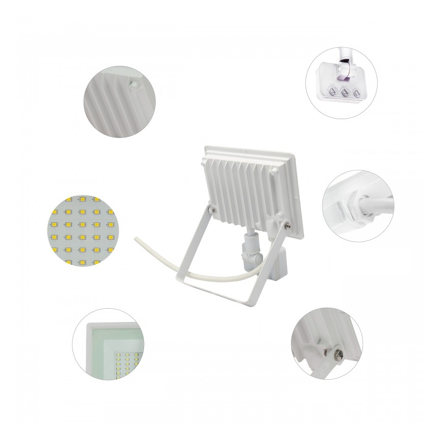 LED-reflektor liikumisanduriga NOCTIS LUX 3 LED/50W/230V 4000K IP44 valge