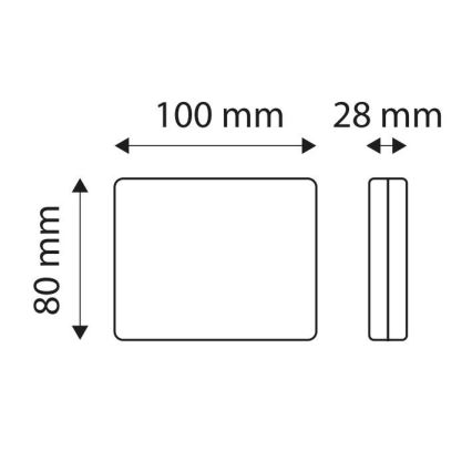 LED Reflektor SINGLE LED/1,9W/12V IP67 punane