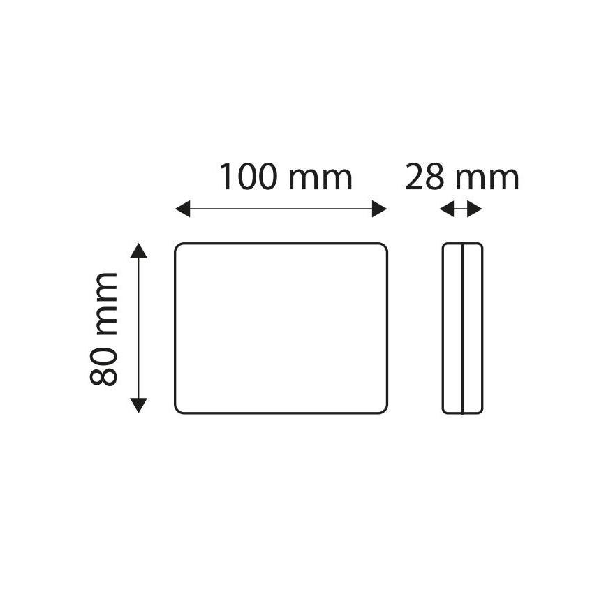 LED Reflektor SINGLE LED/1,9W/12V IP67 punane
