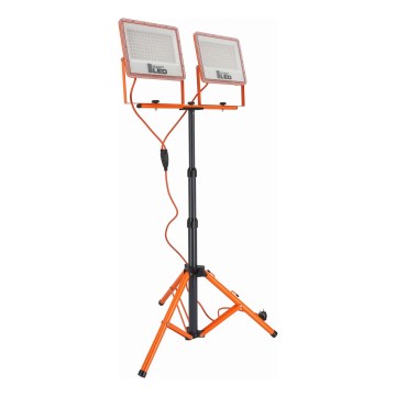 LED-reflektor statiiviga 2xLED/100W/230V 4500K IP65 oranž
