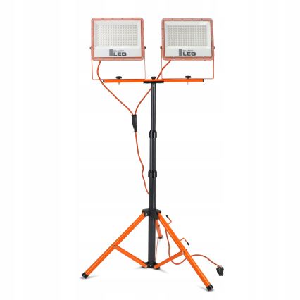 LED-reflektor statiiviga 2xLED/100W/230V 4500K IP65 oranž