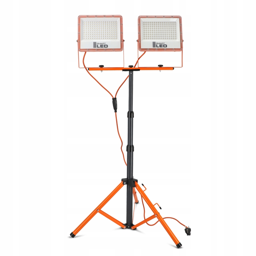LED-reflektor statiiviga 2xLED/100W/230V 4500K IP65 oranž