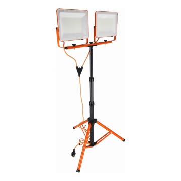 LED-reflektor statiiviga 2xLED/100W/230V 4500K IP65 oranž