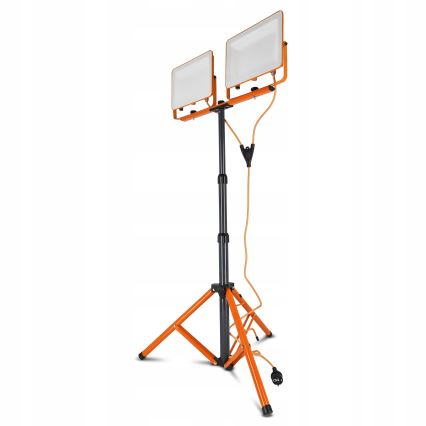 LED-reflektor statiiviga 2xLED/100W/230V 4500K IP65 oranž