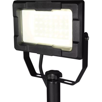LED-reflektor statiiviga LED/20W/230V 5000K IP65 must