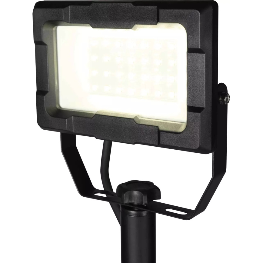 LED-reflektor statiiviga LED/20W/230V 5000K IP65 must