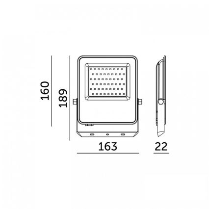 LED-reflektor ULSAN, 50 W, 230 V, 4000 K, IP65