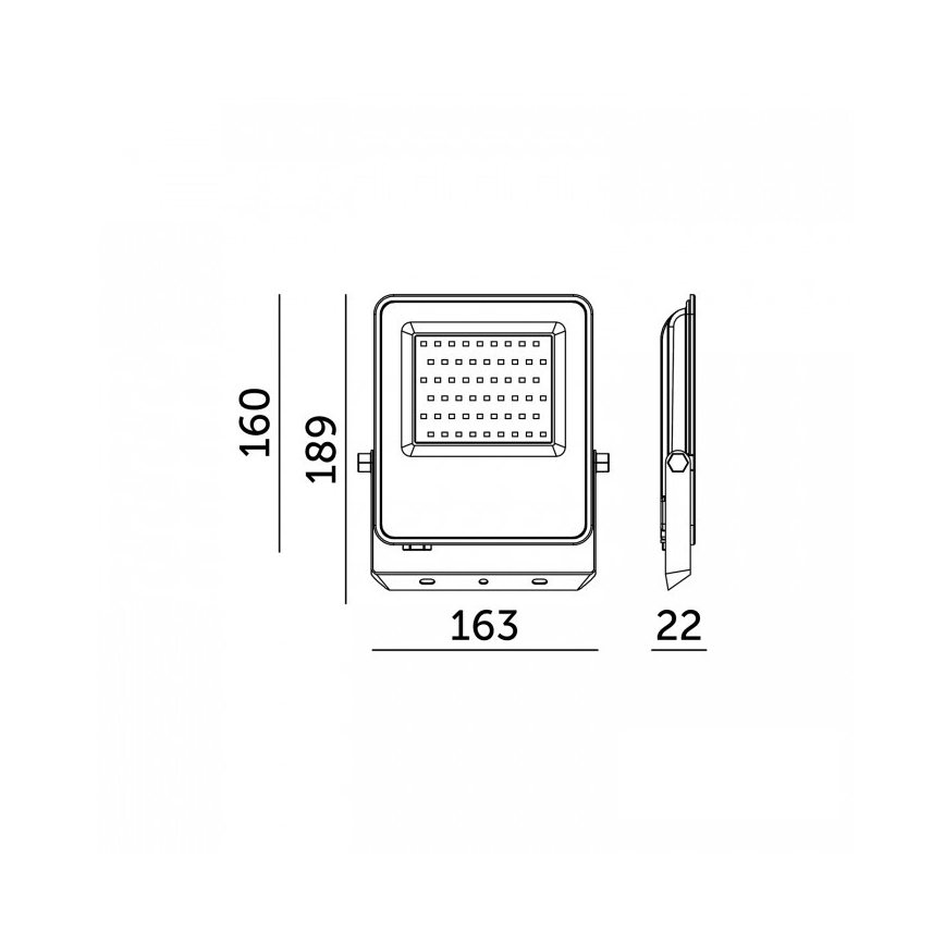 LED-reflektor ULSAN, 50 W, 230 V, 4000 K, IP65