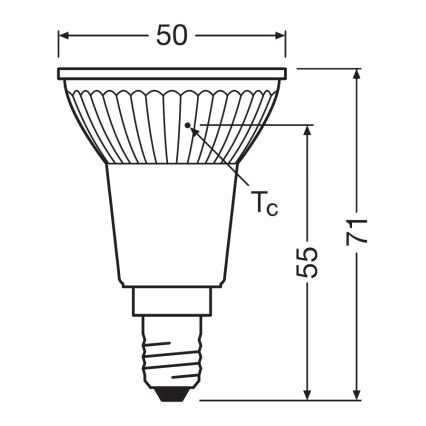LED-reflektoripirn PAR16 E14/4,5W/230V 2700K 36° - Ledvance