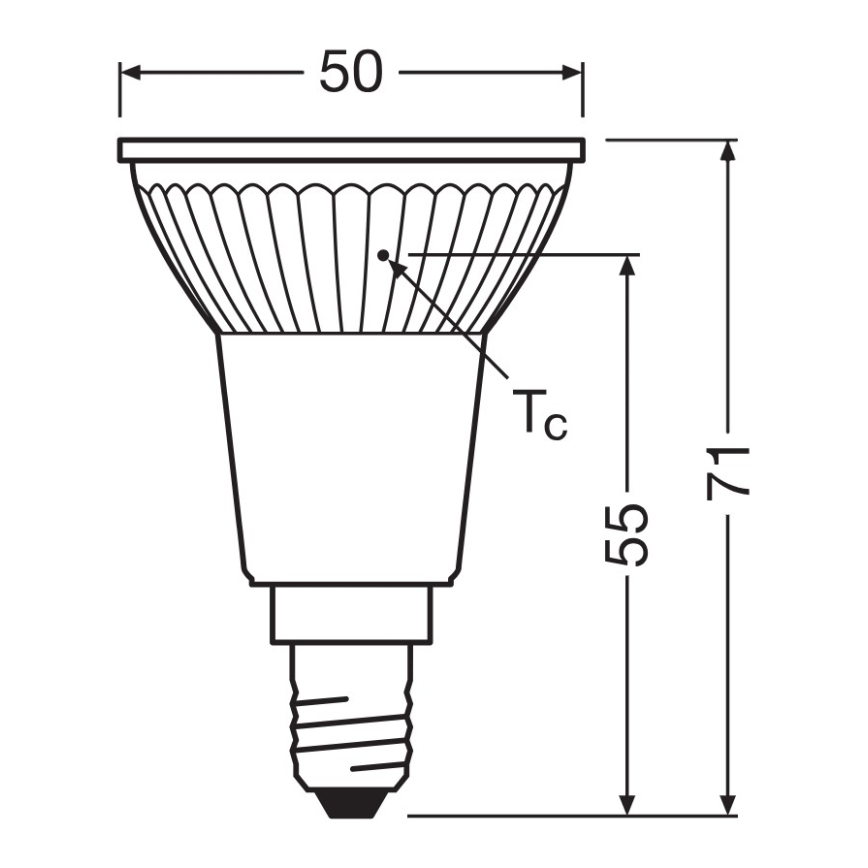 LED-reflektoripirn PAR16 E14/4,5W/230V 2700K 36° - Ledvance
