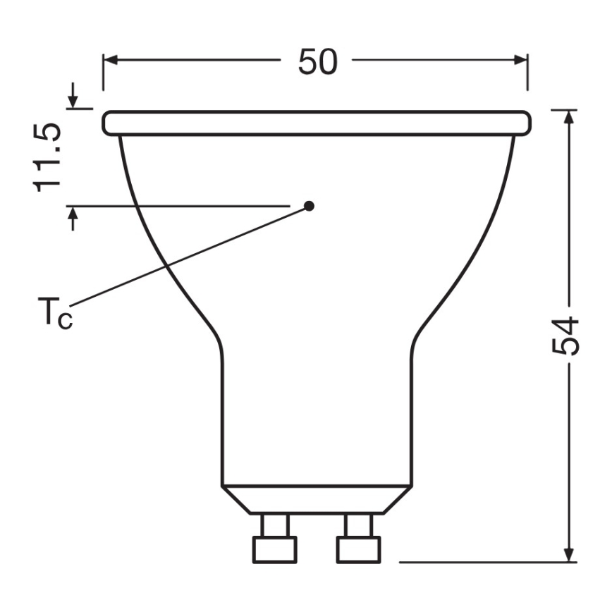 LED-reflektoripirn PAR16 GU10/6,9W/230V 2700K 120° - Ledvance