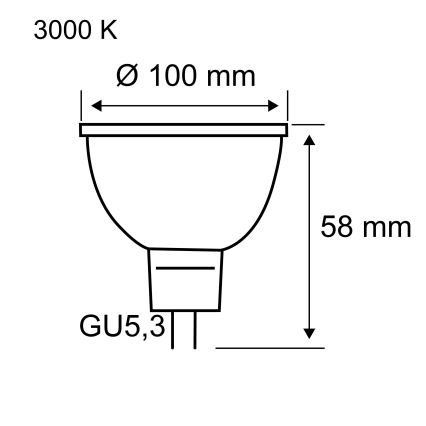 LED reflektorpirn GU5,3/4,9W/12V 3000K - Paulmann 28802