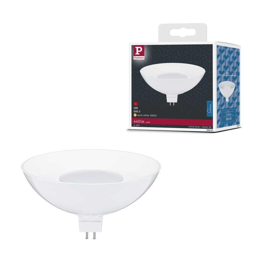LED-reflektorpirn GU5,3/4,9W/12V 3000K - Paulmann 28803