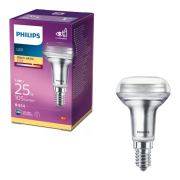 LED-reflektorpirn Philips R50 E14/1,4W/230V 2700K