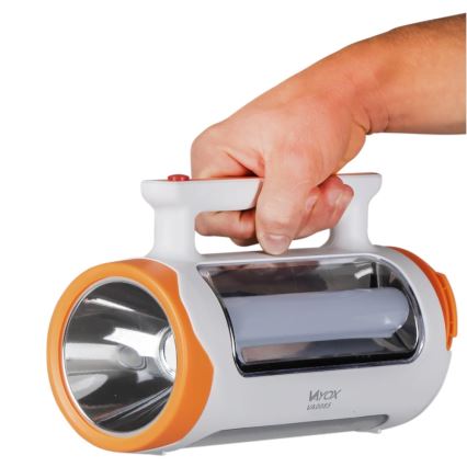 LED reguleeritav laetav latern 2-ühes koos powerbanki funktsiooniga LED/5W/230V 3500 mAh