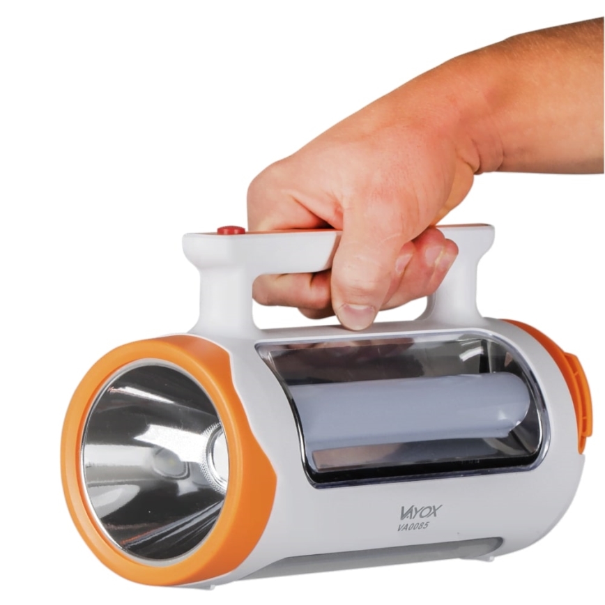 LED reguleeritav laetav latern 2-ühes koos powerbanki funktsiooniga LED/5W/230V 3500 mAh