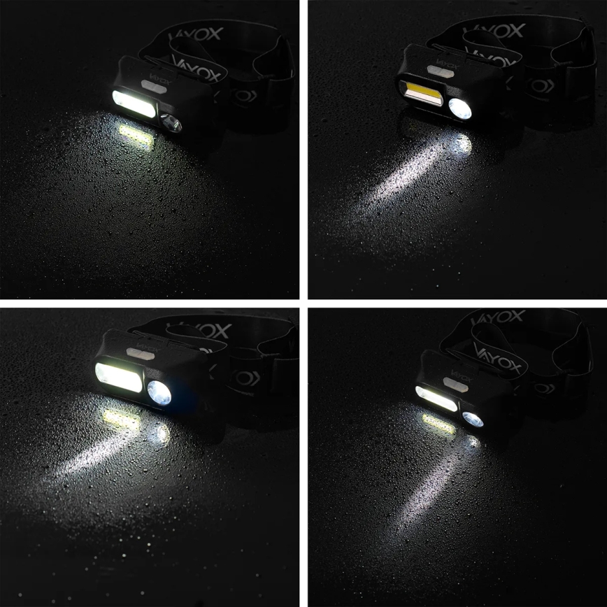 LED Reguleeritav laetav pealamp 2xLED/5V IPX4 250 lm 2000 mAh