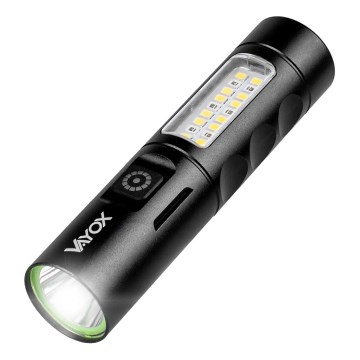 LED reguleeritav laetav taskulamp punase valgusega LED/5W/5V IPX4 250 lm 2000 mAh