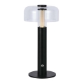 LED reguleeritav laualamp, laetav, puutetundlik LED/1W/5V 3000K 1800 mAh must