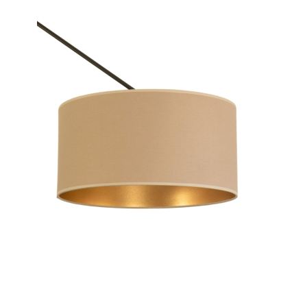 LED reguleeritav lühter varrega GORTA 1xE27/60W/230V beež/kuldne