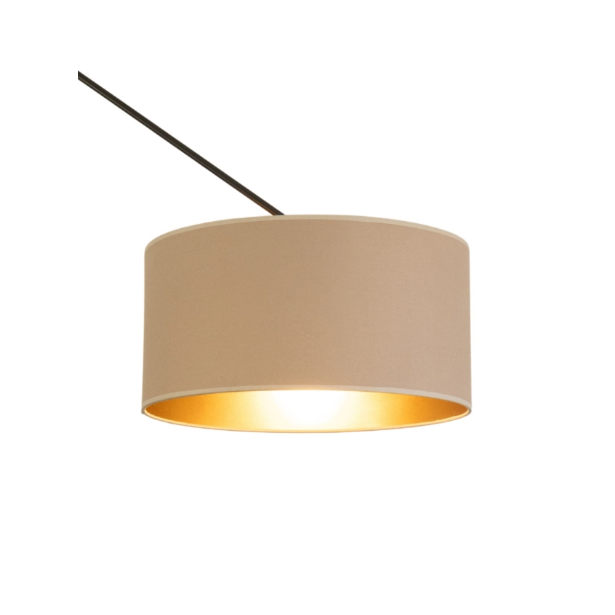 LED reguleeritav lühter varrega GORTA 1xE27/60W/230V beež/kuldne