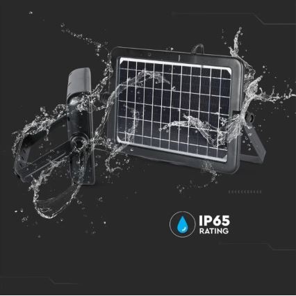 LED hämardatav päikesepeegelanduv sensoriga LED/10W/3,7V 4000K IP65 7200 mAh + USB-port