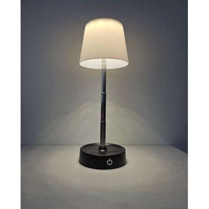 LED reguleeritav puutetundlik laualamp LED/3W/5V USB 800 mAh valge