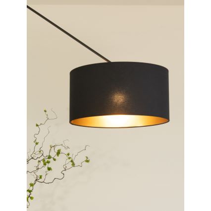 LED reguleeritav rippvalgusti varrel GORTA 1xE27/60W/230V must/kuldne