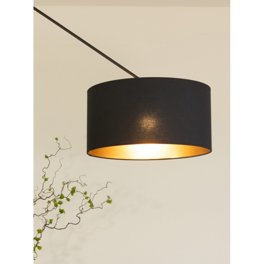 LED reguleeritav rippvalgusti varrel GORTA 1xE27/60W/230V must/kuldne